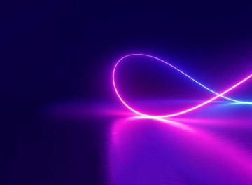 Abstract blue purple loop