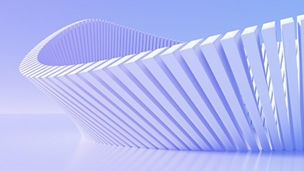 Abstract pillars in blue purple background banner