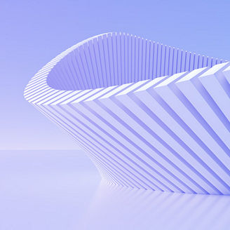 Abstract pillars in blue purple background banner