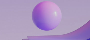 abstract purple ball