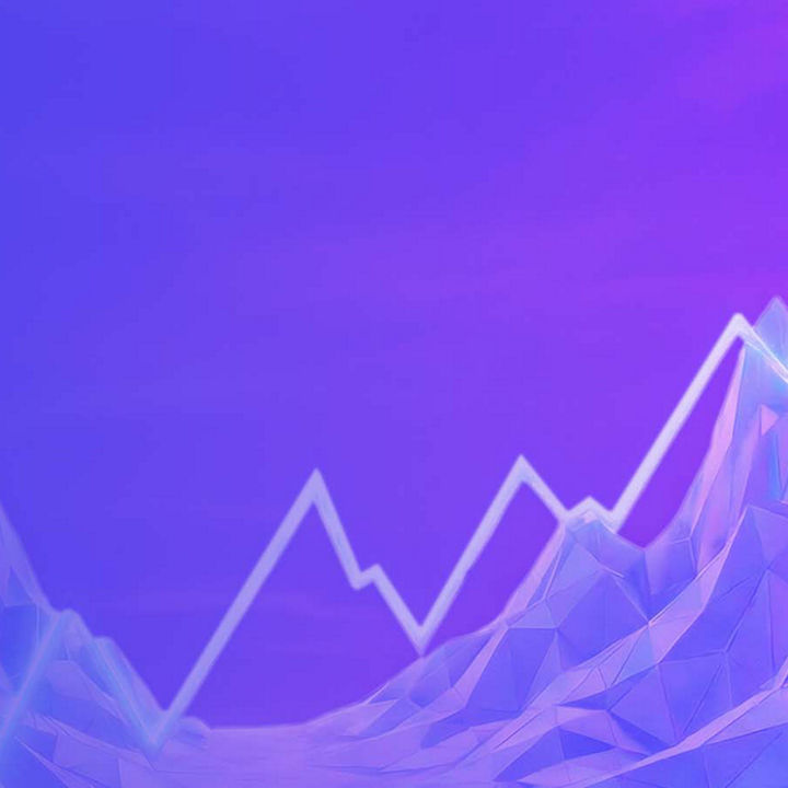 Abstract rising data landscape