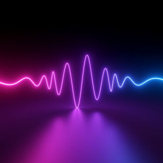 Abstract sound waveform