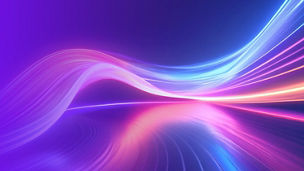 Abstract streaks of multi coloured light