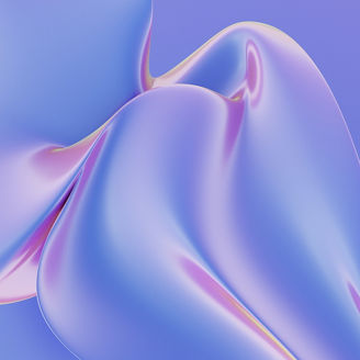 Abstract fluid iridescent holographic neon curved wave in motion colorful background 3d render. Gradient design element for backgrounds, banners, wallpapers, posters and covers.