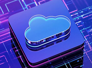 Abstract representation of a cloud server