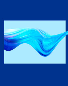 Blue abstract wave