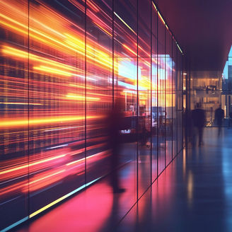 Imagen abstracta de un espiral sobre fondo obscuro