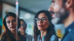 imagen abstracta de degradados azules y morados