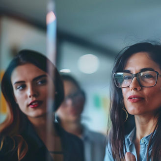 imagen abstracta de degradados azules y morados