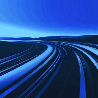 abstract background neon lines gradient colors dark blue sky pink hues dynamic effect