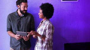 Two people with Ipad