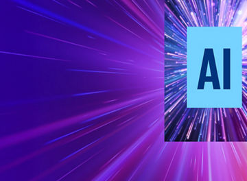 AI bunte Lichtstrahlen