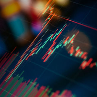 Grafik einer Aktienkurve