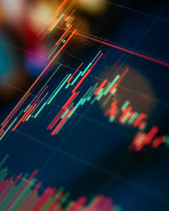 Aktienkurse auf Screen