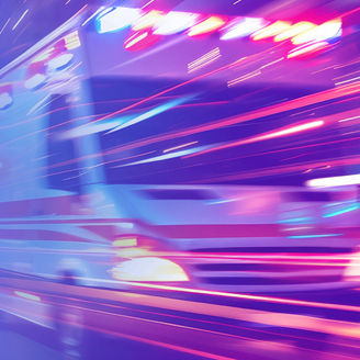 ambulance driving street