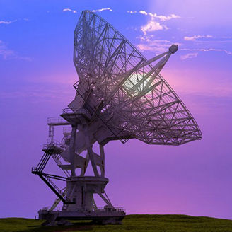 Antenna purple sunset