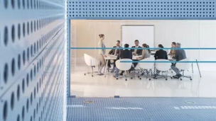 group of people in a meeting room