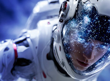 Astronaut on planet