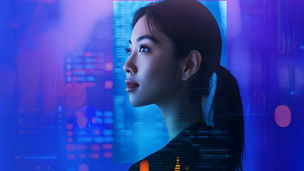 A woman looking forward