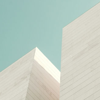 Abstract architecture. Detail of a building facade made of stone blocks