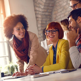 Women clicking selfie