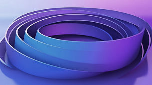 Play of colours in front of display