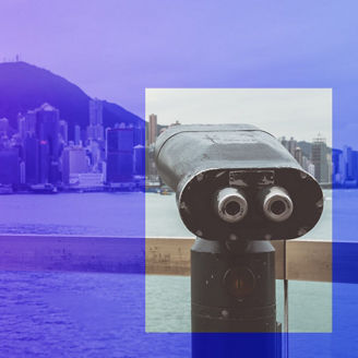 Binoculars skyscrappers