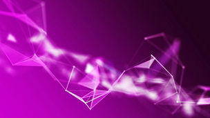 3D modern tech background with connecting lines and dots