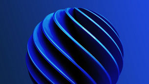 Blue abstract ball