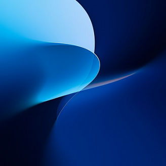 Light blue and dark blue abstract curved geometric shape