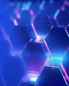 blue-abstract-hexagons