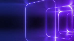 Blue abstract square lights