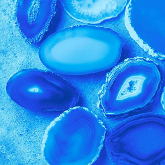 Blue agate rock