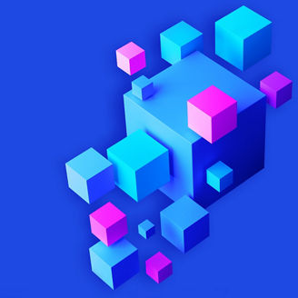 Blue and pink blocks