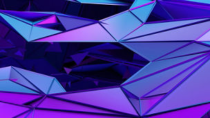 Blue and purple crystals