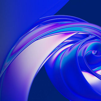 Blue and purple lines over blue background
