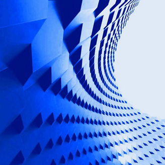 Blue architectural design