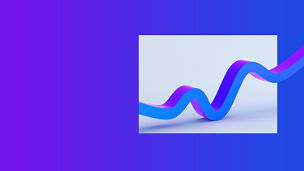 Blue curve line