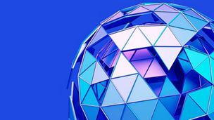 Blue crystal ball