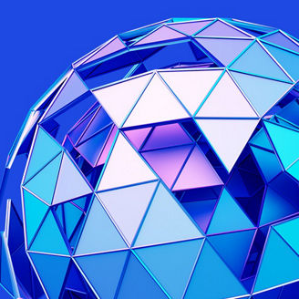 Blue crystal ball