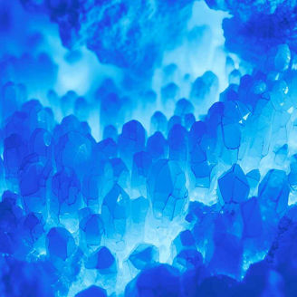 Blue crystals