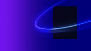 Blue half oval curve banner