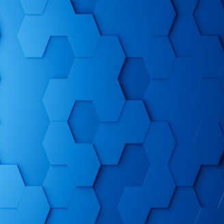 Blue hexagons