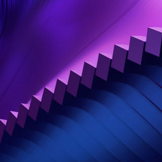 blue purple slides banner