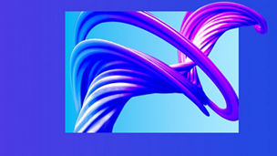 Blue purple swirly abstract banner