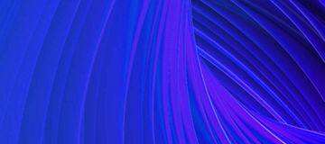 Abstract blue ribbon swil