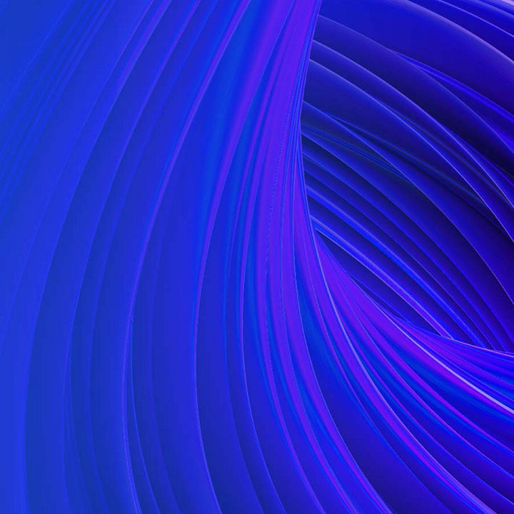 Abstract blue ribbon swil