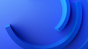 Abstract 3d render, blue background design, modern illustration