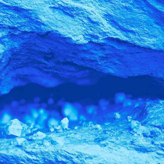 Blue rock crystals