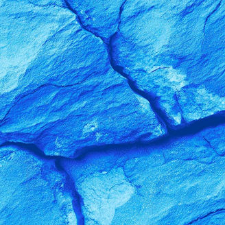Blue rock formation